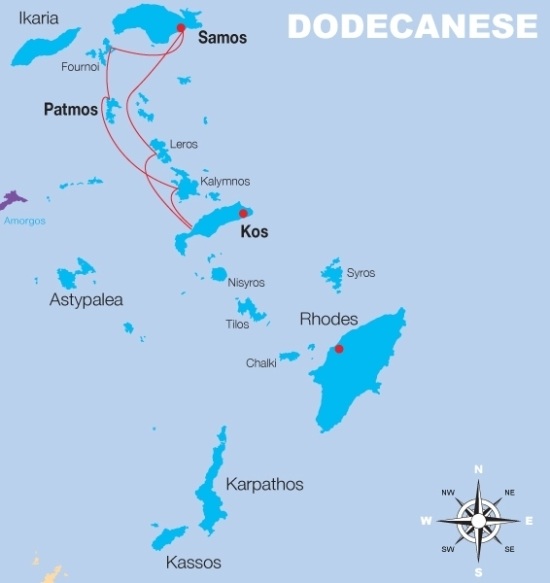 Kaart van het gebied