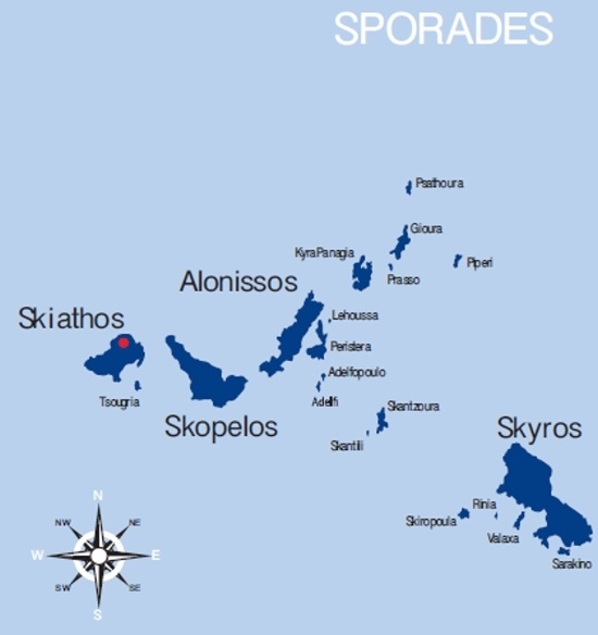 Kaart van het gebied